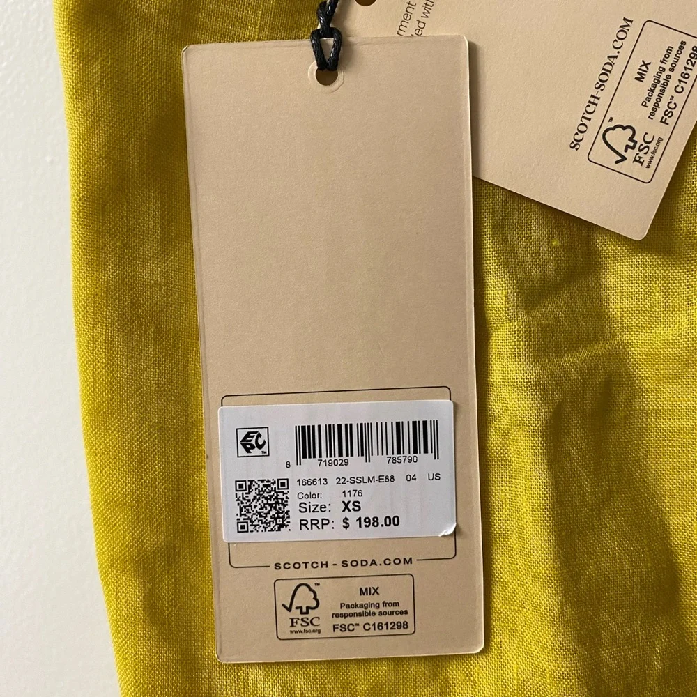 NEW - YELLOW SUNDRESS - SIZE XS - SCOTCH & SODA - Picture 3 of 3